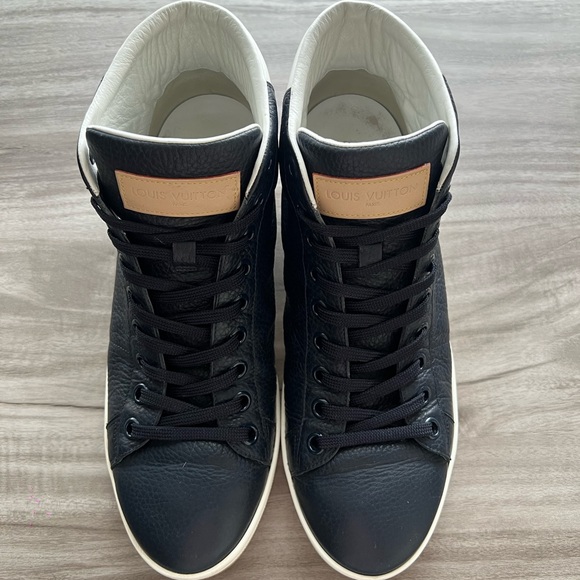 Louis Vuitton Tattoo Navy Blue LV Monogram High Size 9.5 Mens (LV 7.5) - Picture 5 of 11